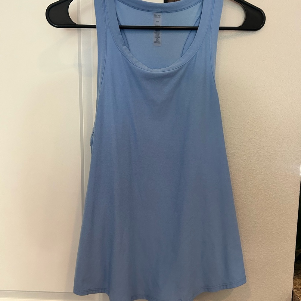 Women's Beyond Yoga Featherweight Blue Tank Top
